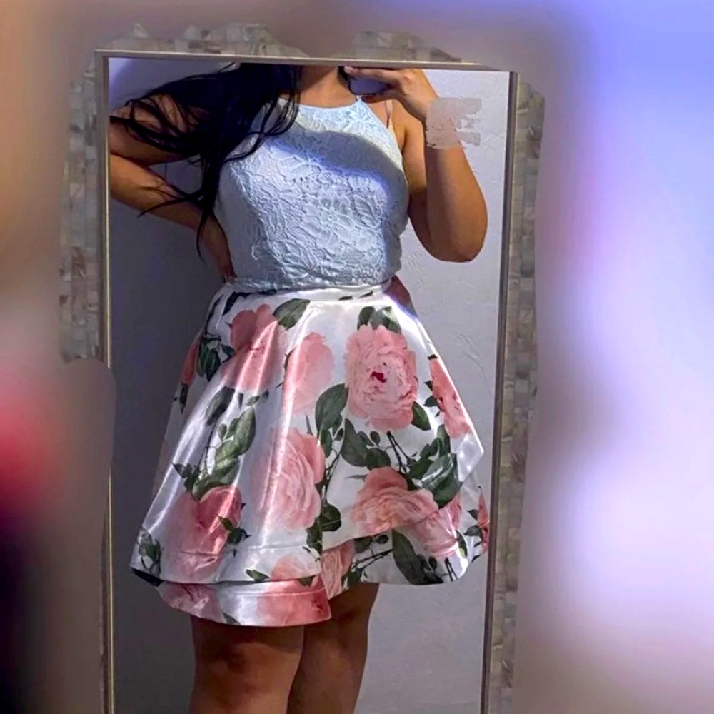 Two piece skirt and shirt for a cute dress